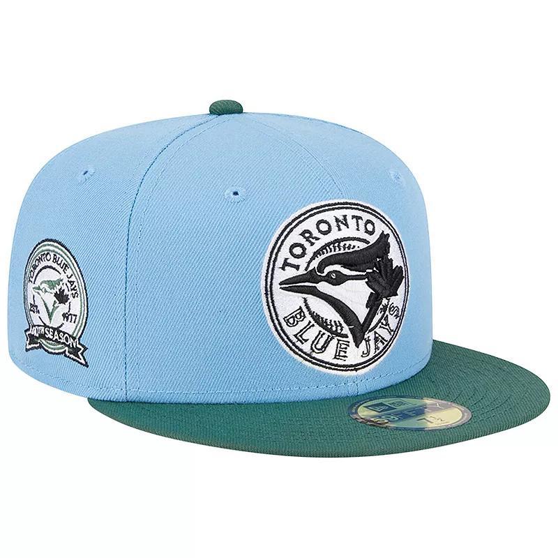 Mens New Era Sky Blue/Cilantro Toronto Blue Jays 40th Season Anniversary 59FIFTY Fitted Hat Product Image