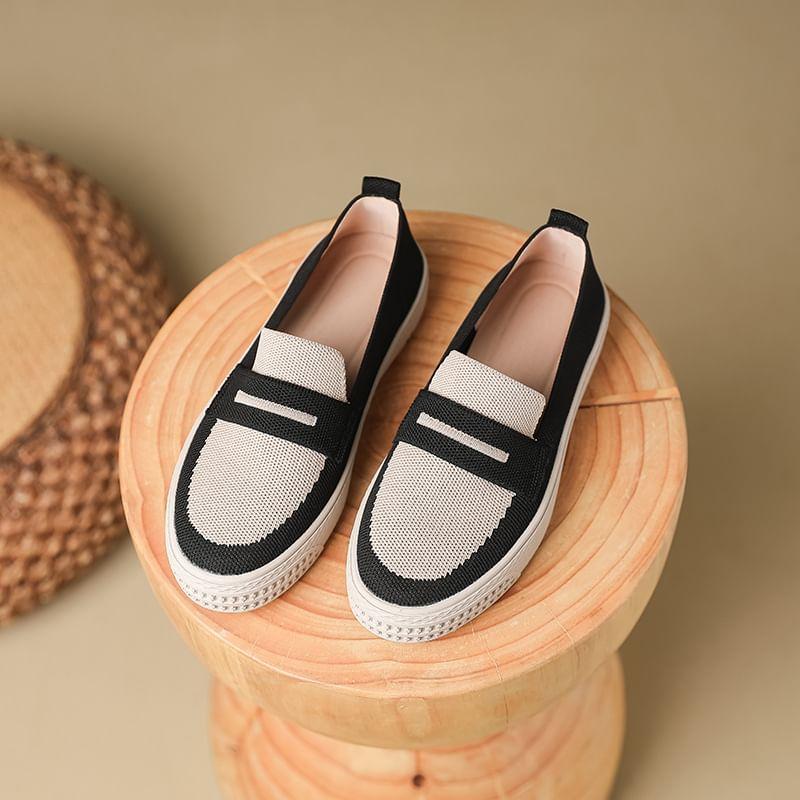 Contrast Trim Platform Slip-Ons Product Image