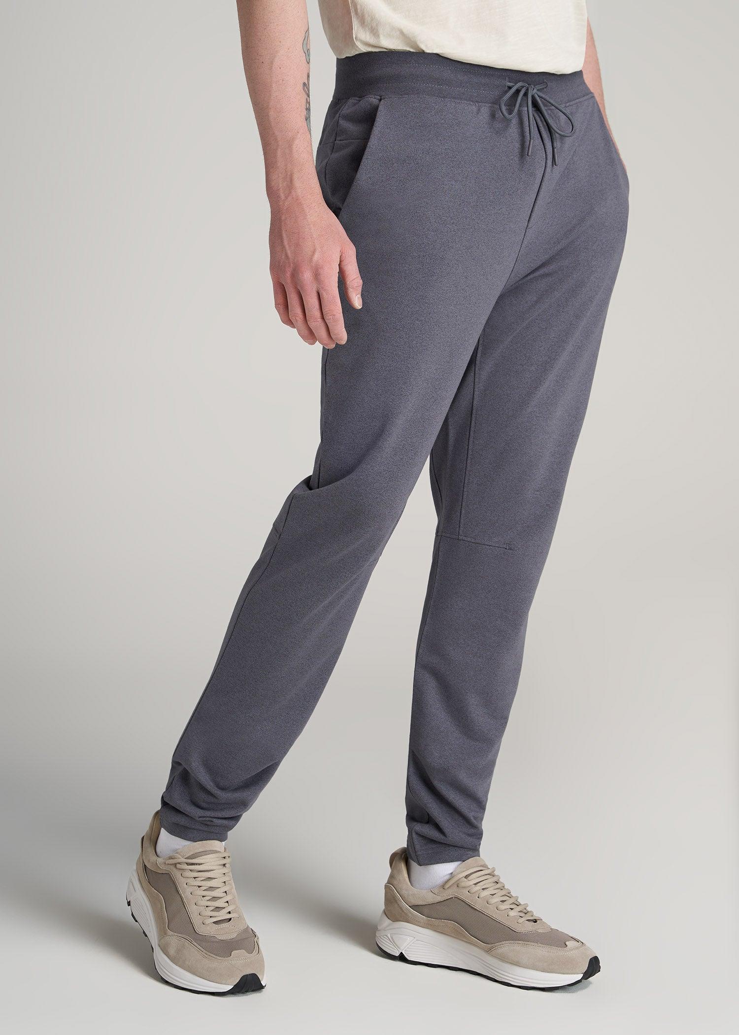 A.T. Performance French Terry Sweatpants for Tall Men in Tech Charcoal Mix Product Image