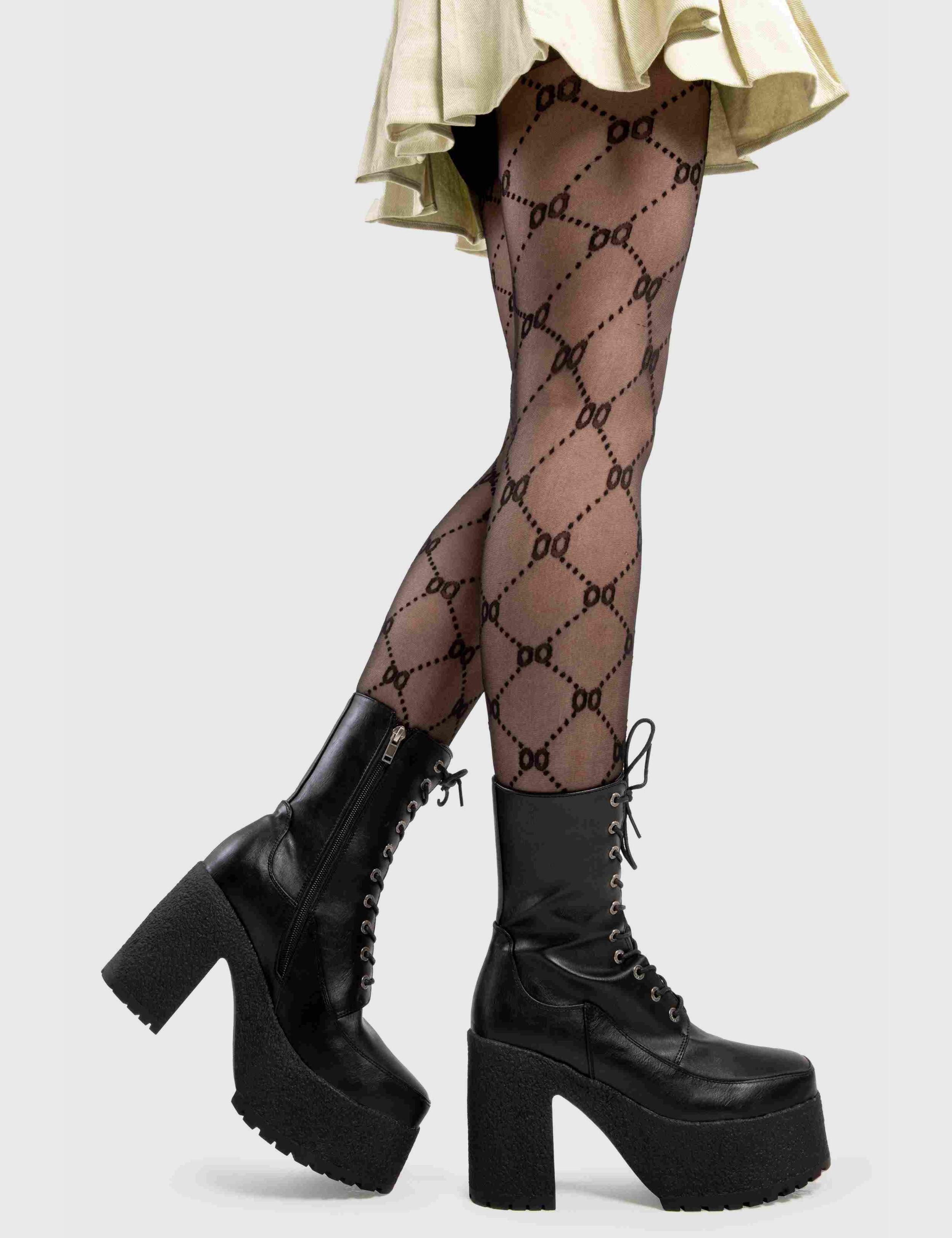 Black Pepper Platform Ankle Boots Product Image