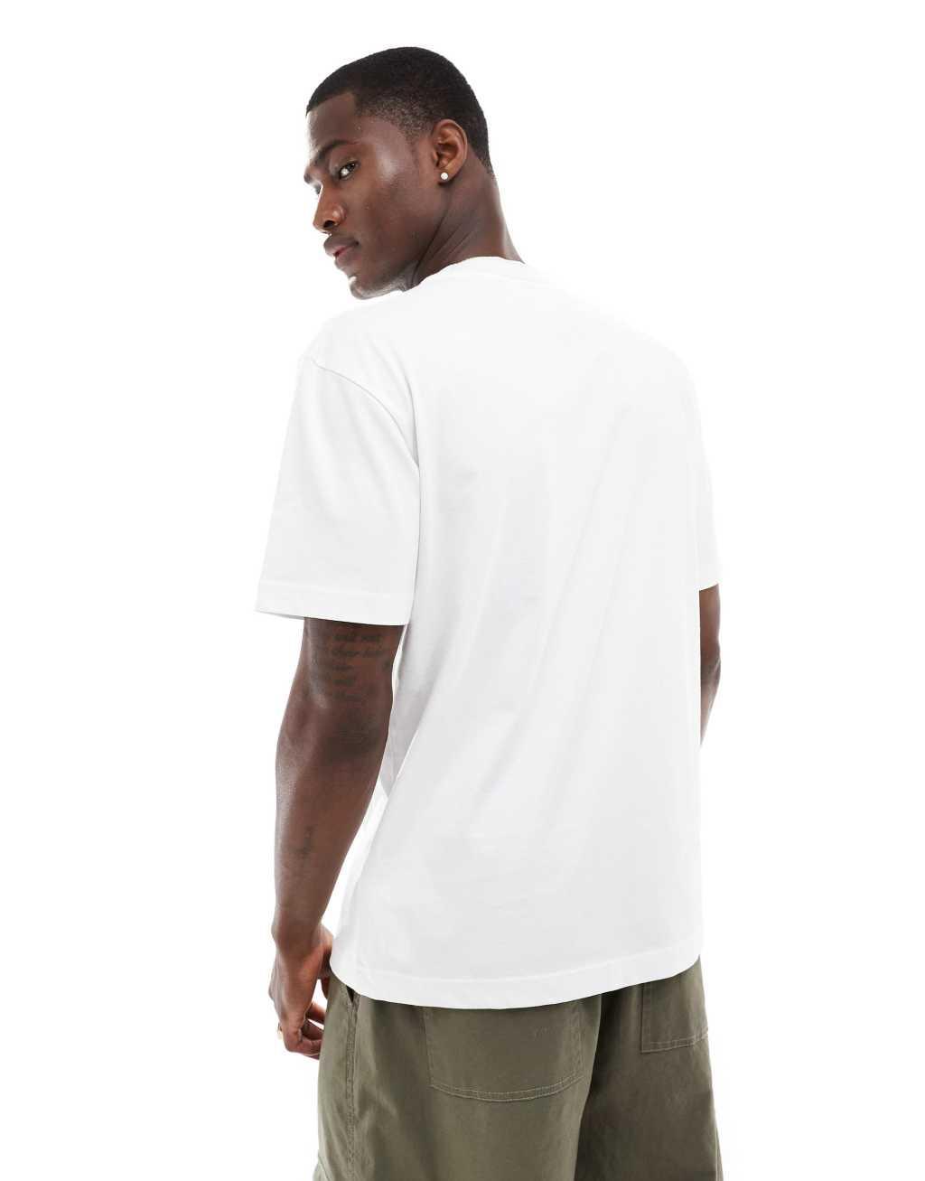 Calvin Klein neck logo t-shirt in white Product Image