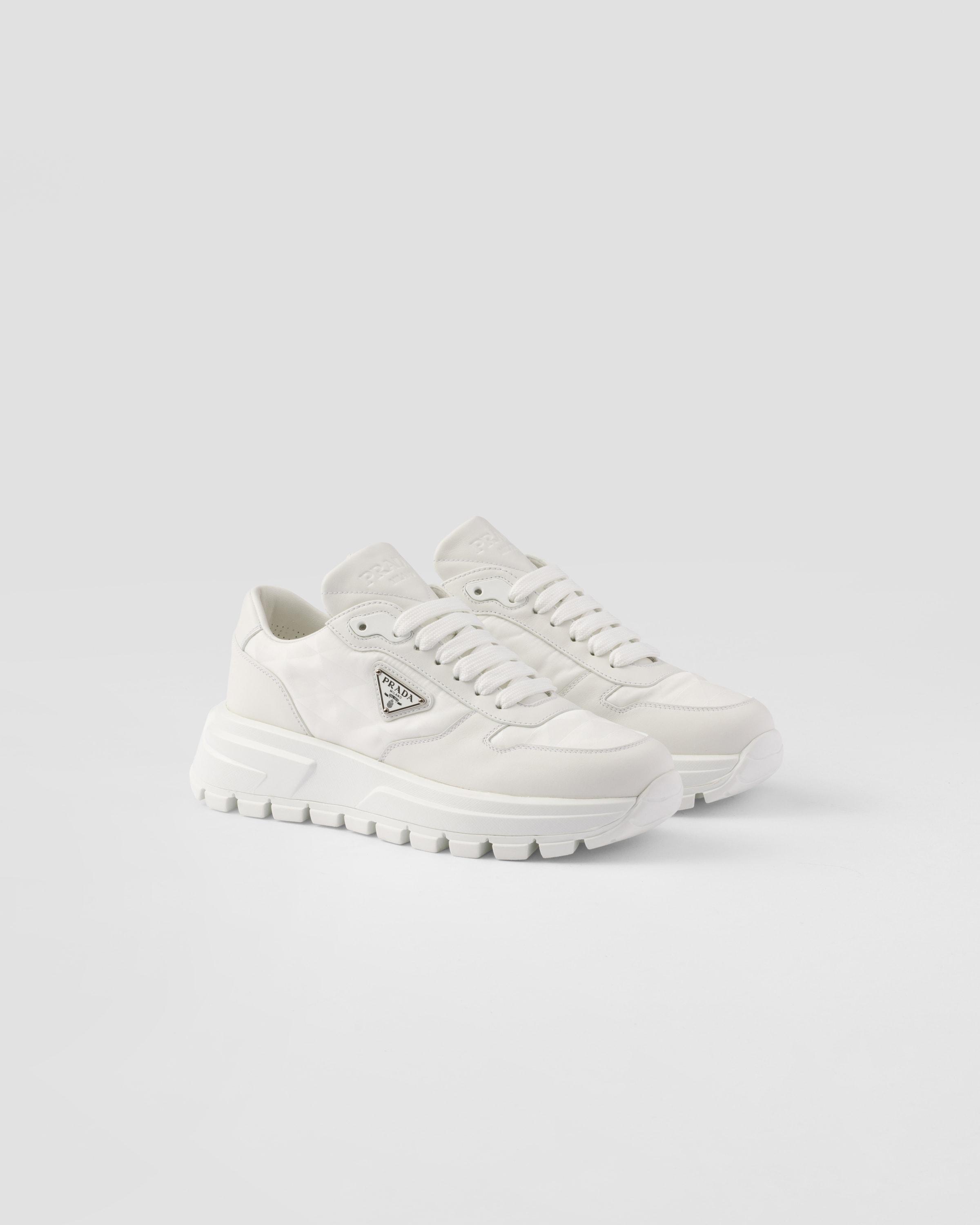 Prax 01 Re-Nylon and leather sneakers product image