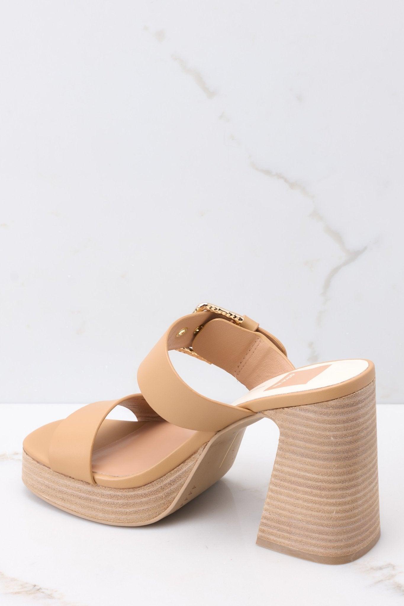 Dolce Vita Landry Tan Leather Heels Product Image