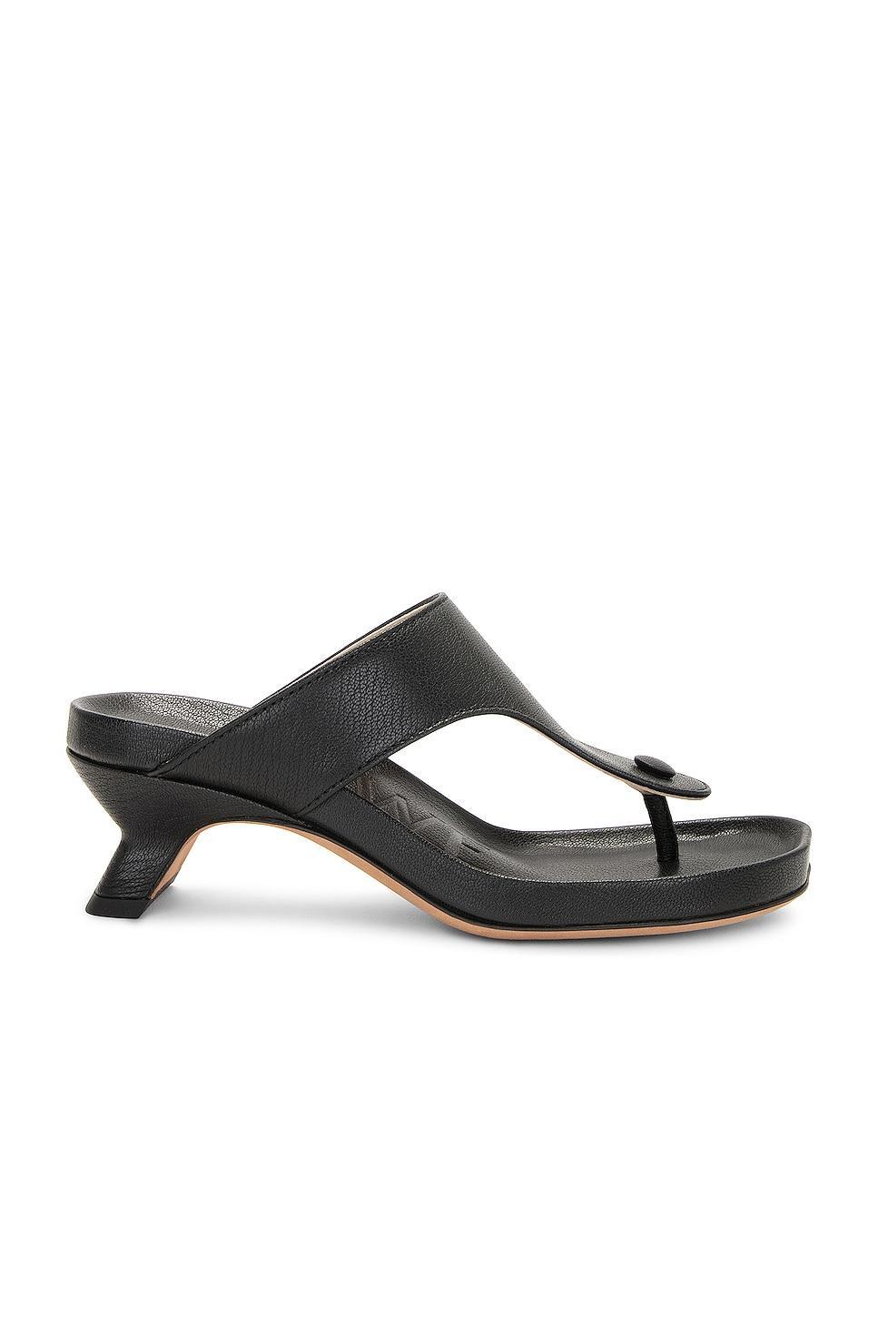 Loewe Ease Sandal in Black - Black. Size 40 (also in 38). Product Image