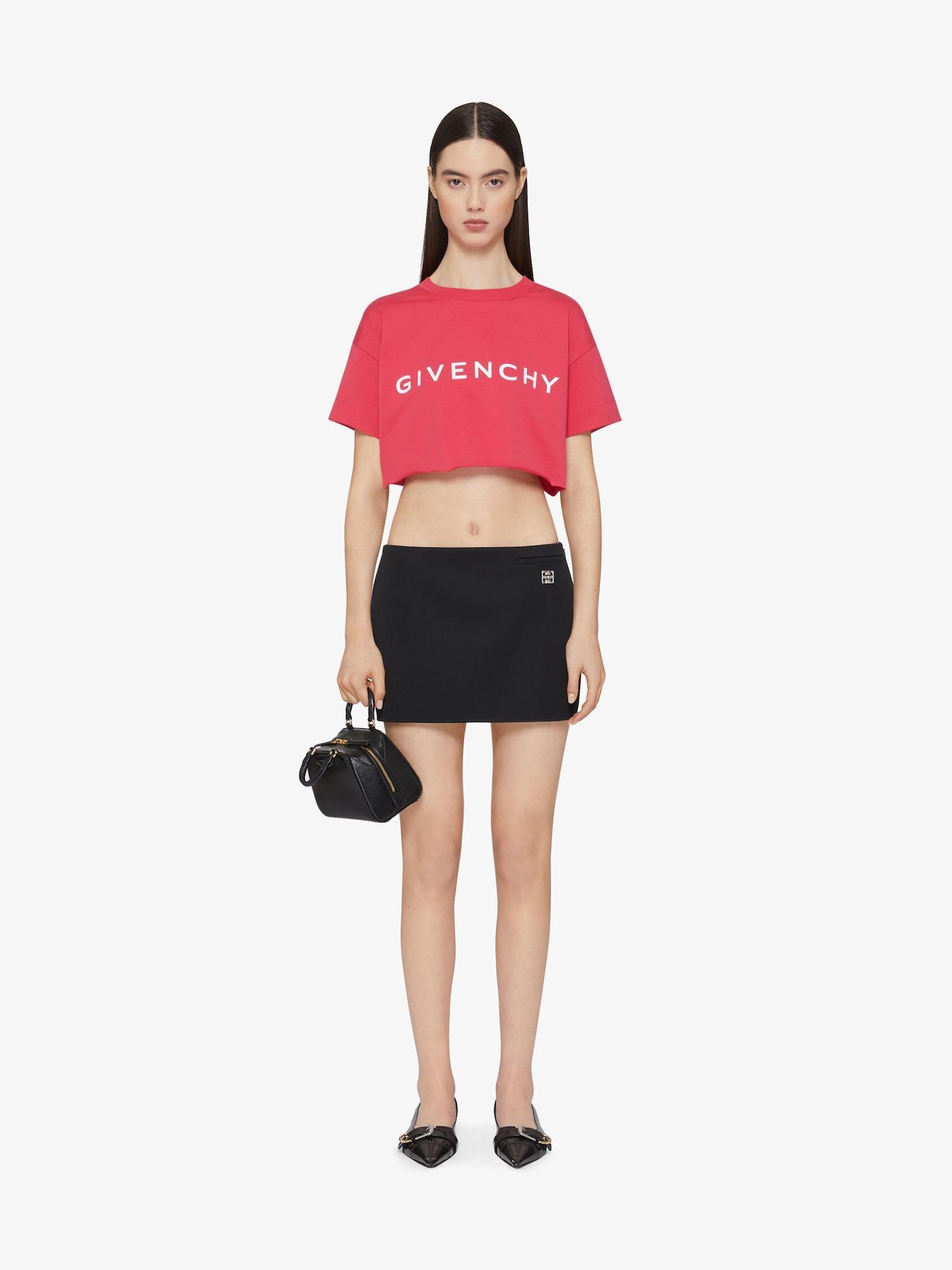 GIVENCHY Archetype cropped t-shirt in cotton Product Image