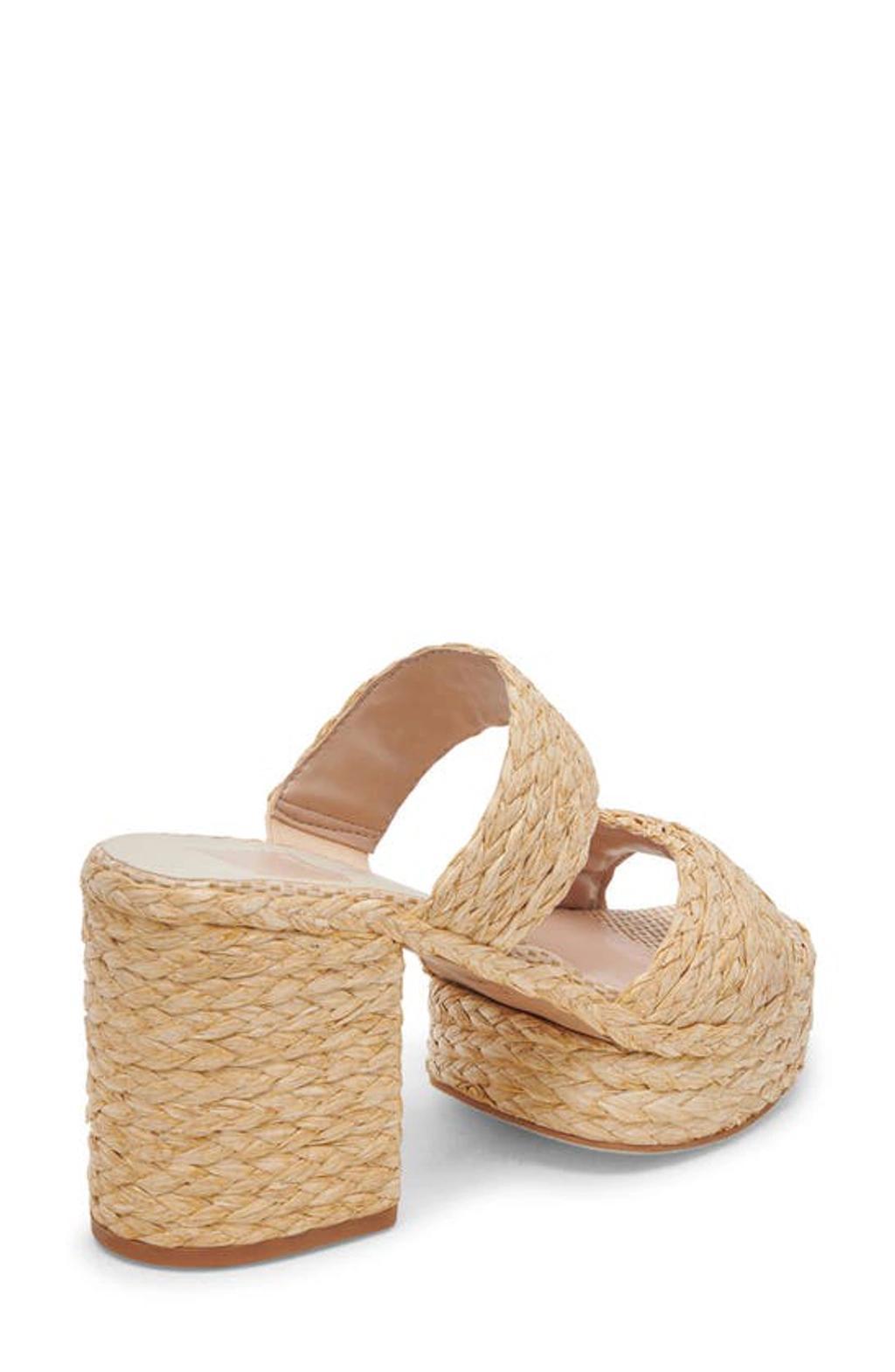 DOLCE VITA Latoya Raffia Platform Sandal In Multi Product Image