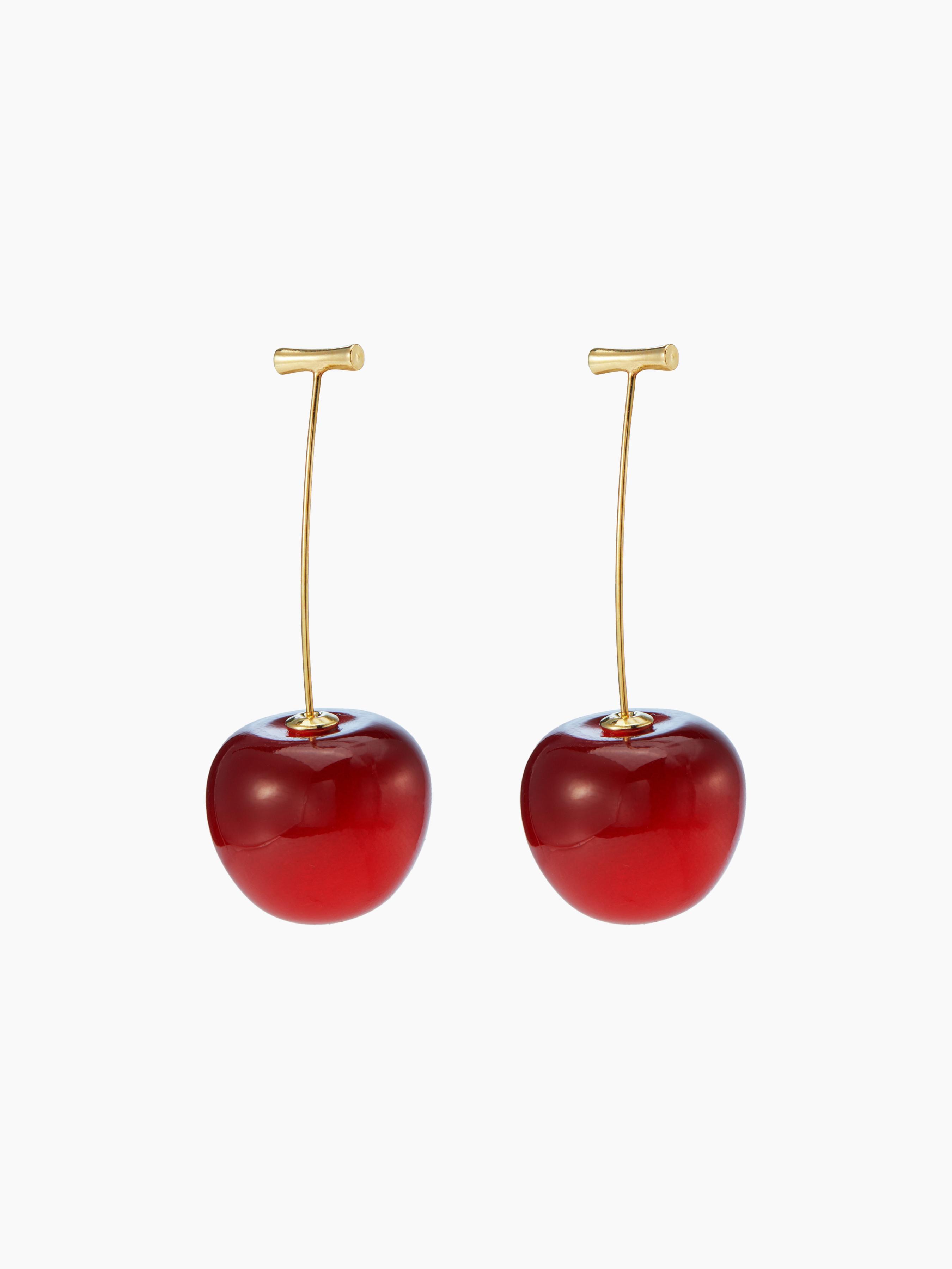 Cute Cherry Drop Earrings  Product Image