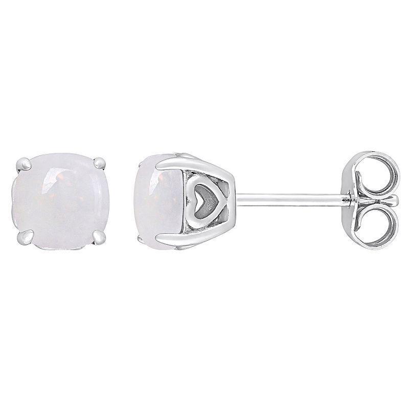 Stella Grace Sterling Silver & Gemstone Stud Earrings, Womens, White Product Image