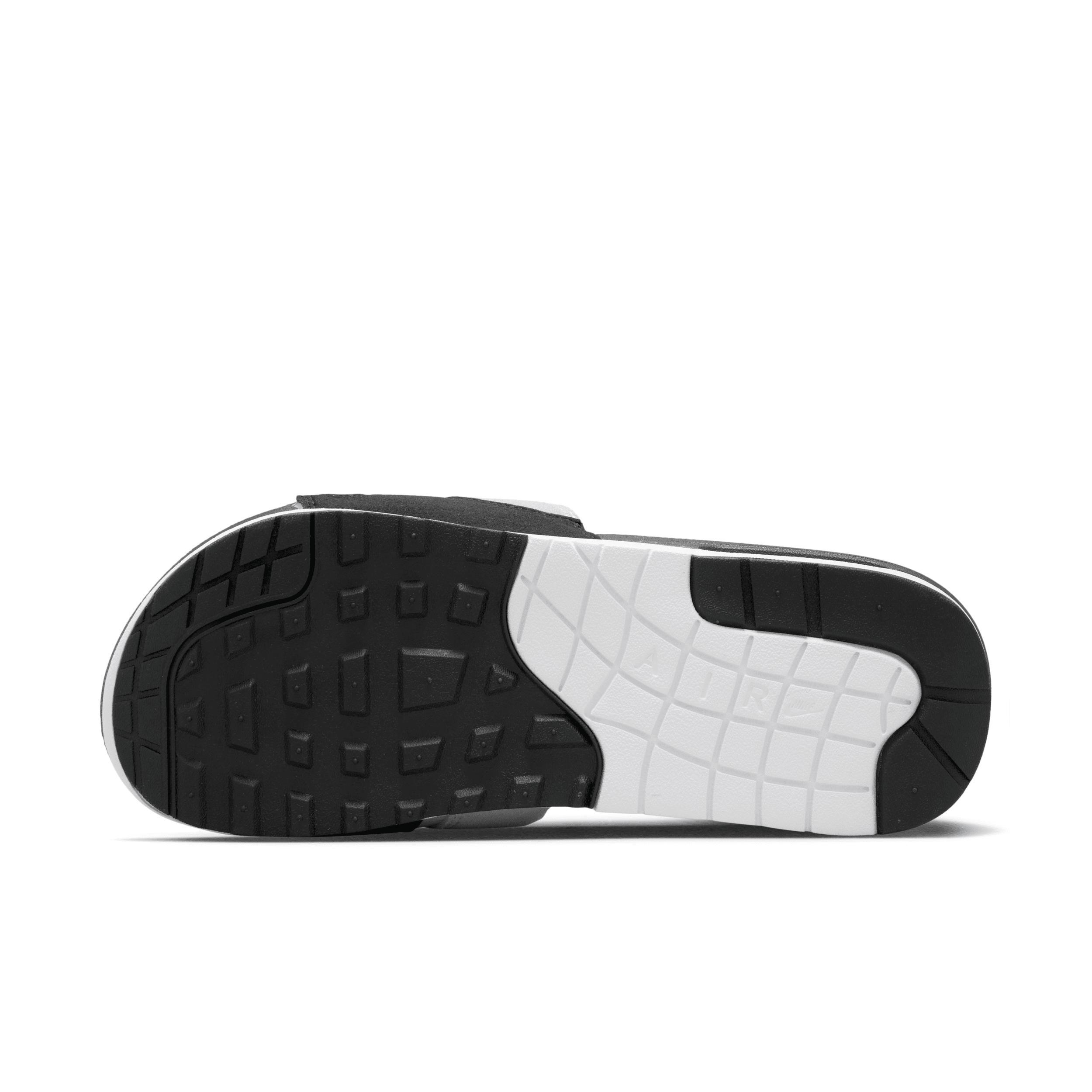 Men's Air Max 1 Slide Sandals In White/light Neutral Grey/black Product Image