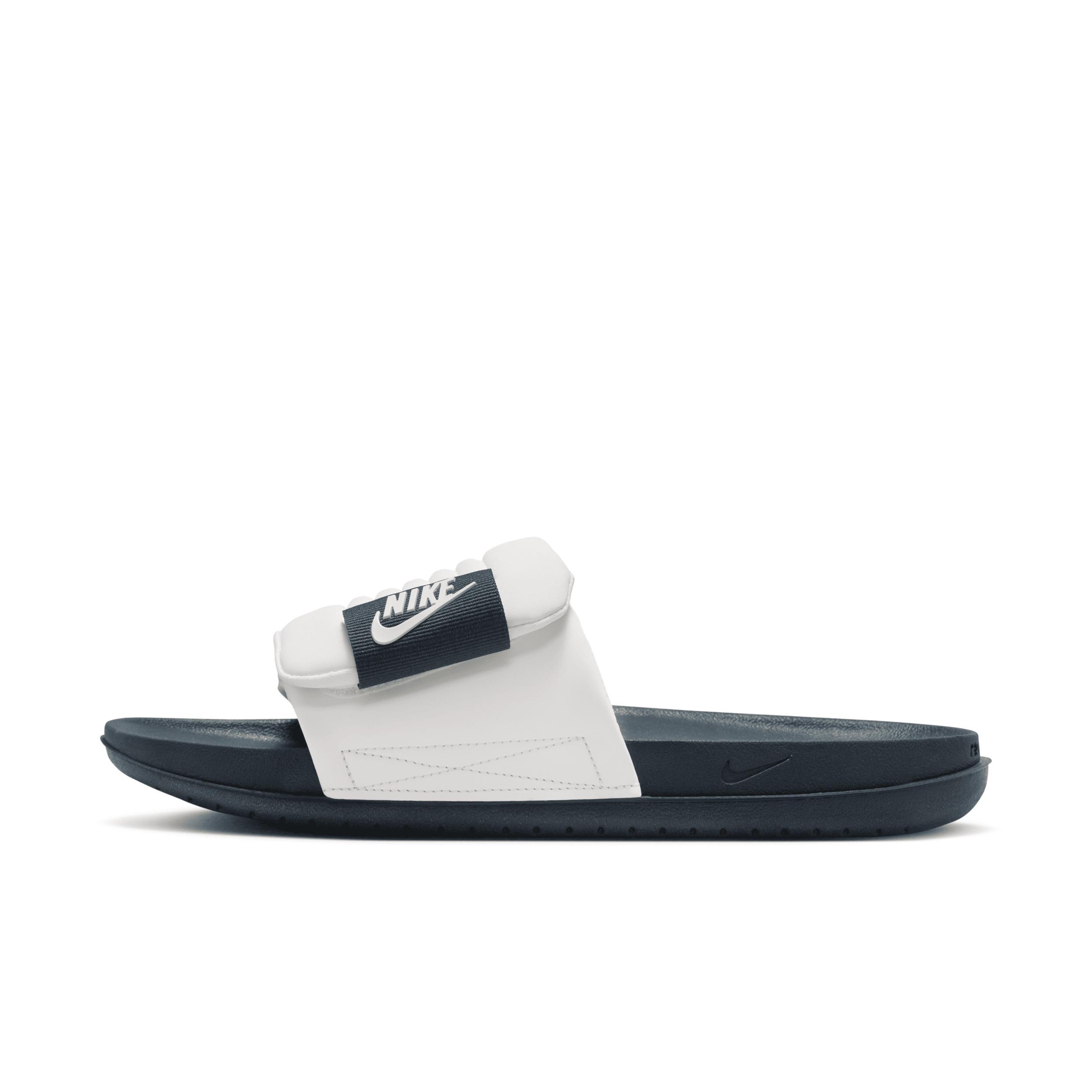 Nike Offcourt Adjust Mens Slide Sandals Sail Armory Blue Product Image