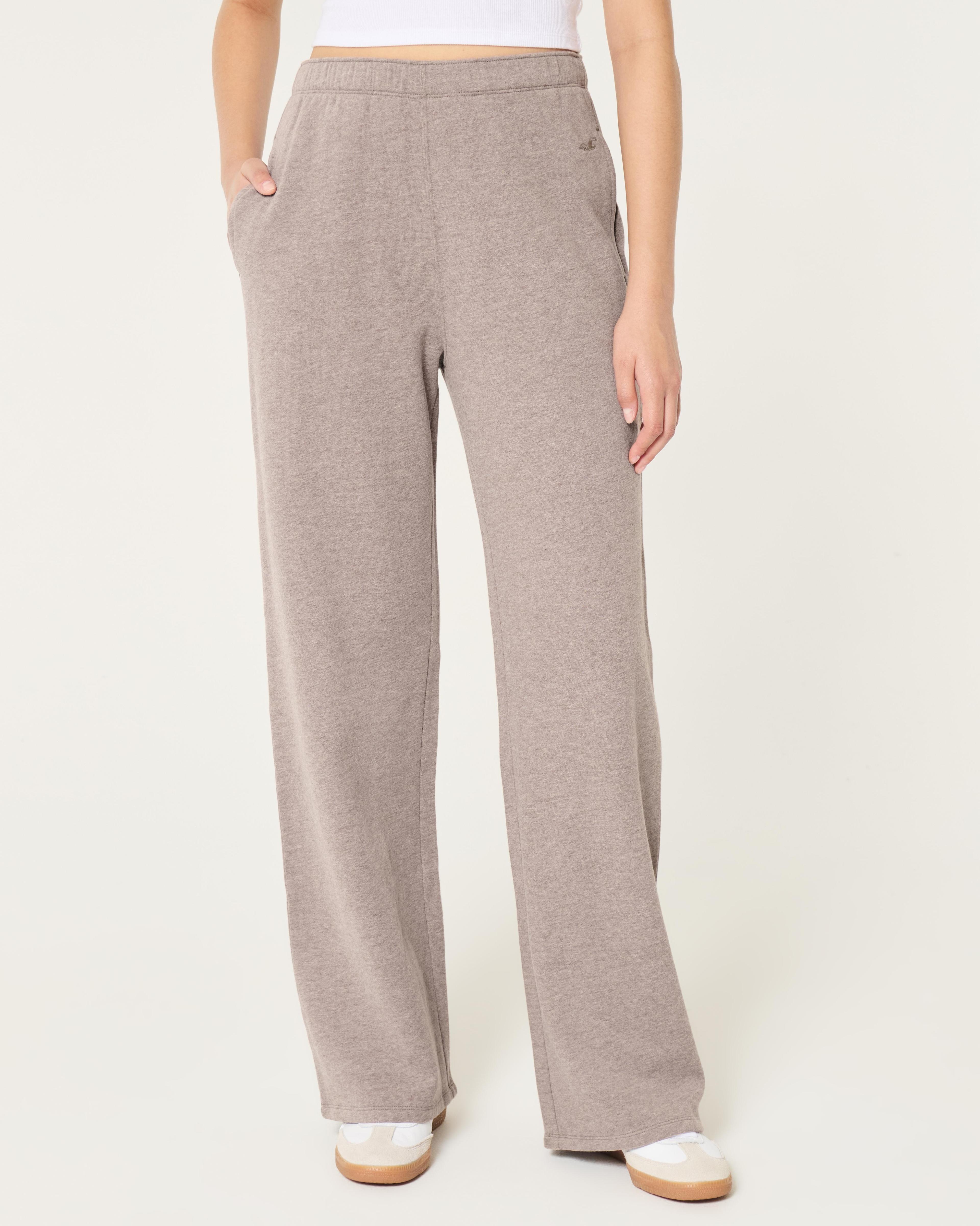 Hollister Feel Good Flece Ultra High-Rise Wide-Leg Pants Product Image