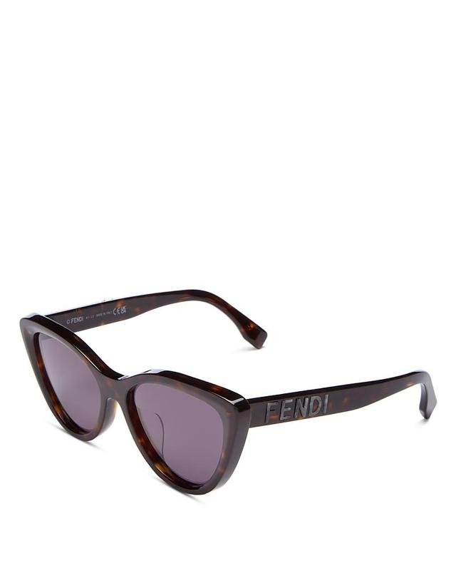 Fendi Lettering Cat Eye Sunglasses, 55mm Product Image