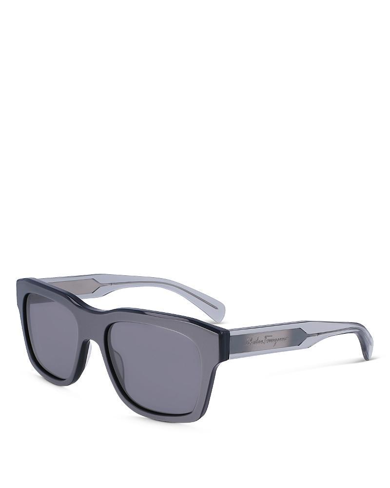 Ferragamo Classic Logo Flat Rectangular Sunglasses, 56mm Product Image