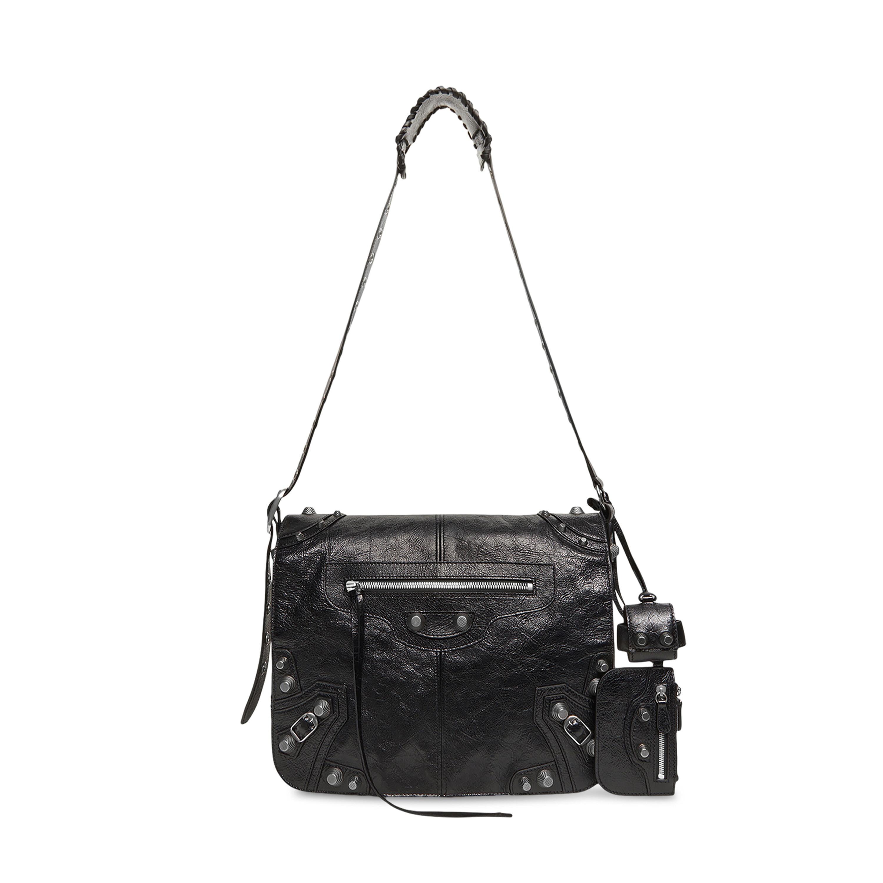 Men's Le Cagole Medium Messenger Bag in Black Product Image