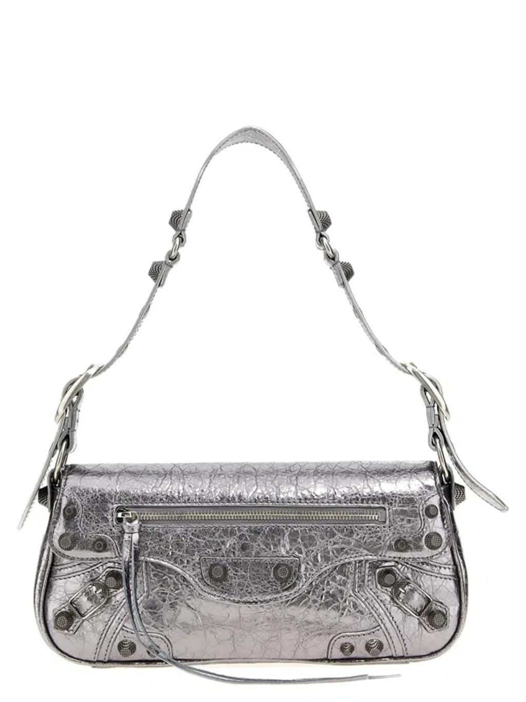 Le Cagole Xs Crossbody Bag In Silver Product Image