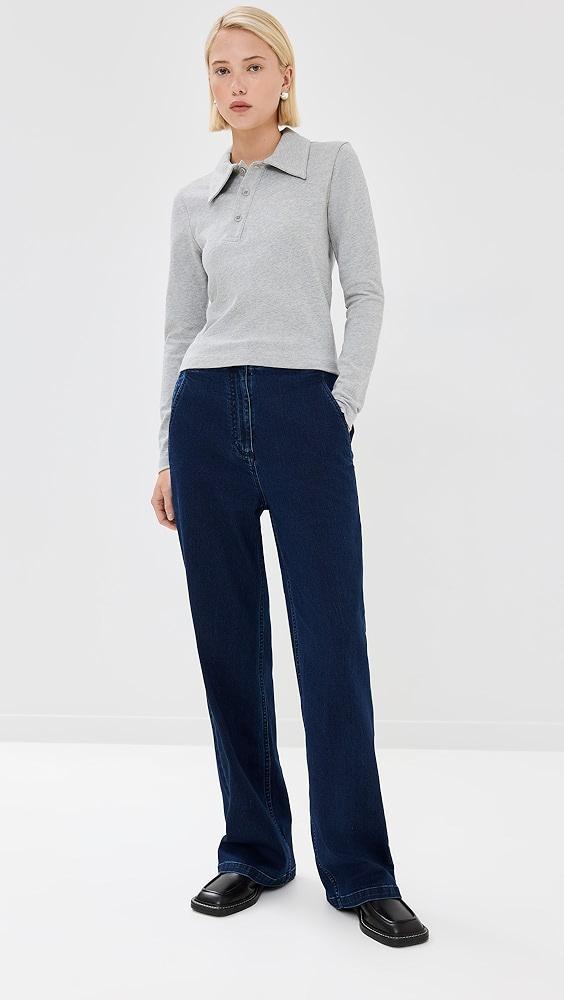 Tibi Perfect T Shrunken Polo | Shopbop Product Image