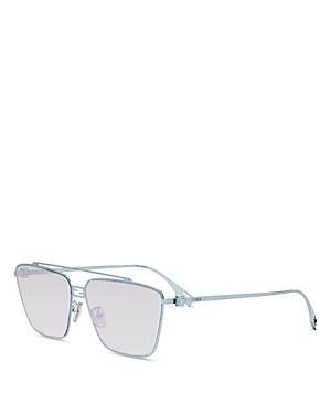 Womens Baguette Metal Rectangle Sunglasses Product Image