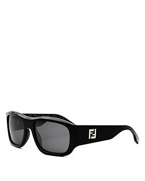 Fendi Ff Squared Rectangular Sunglasses, 56mm Product Image