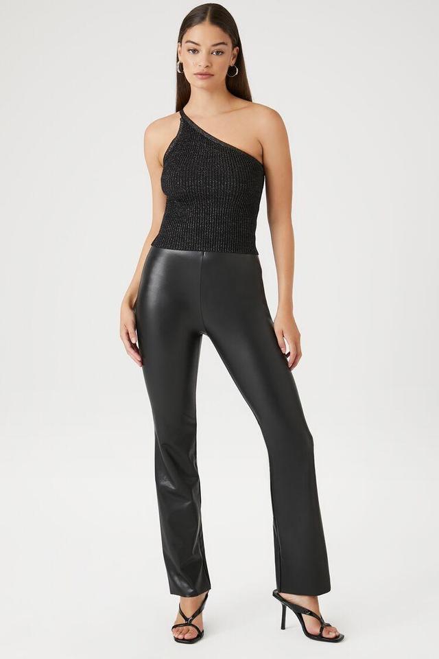 Faux Leather Flare Pants | Forever 21 Product Image