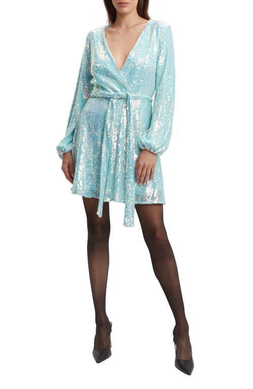 Bardot Bellissa Sequin Long Sleeve Minidress Product Image