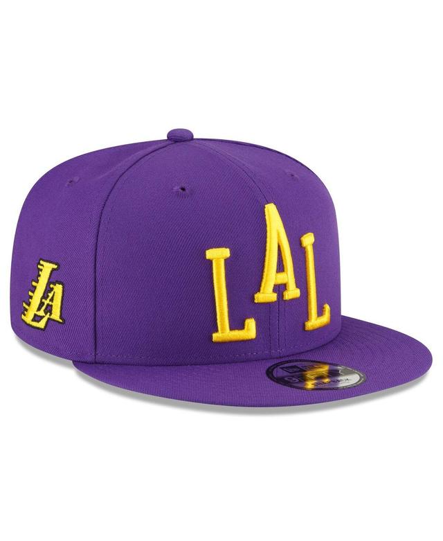 Mens New Era Purple Los Angeles Lakers 2023/24 City Edition Alternate 9FIFTY Snapback Adjustable Hat Product Image