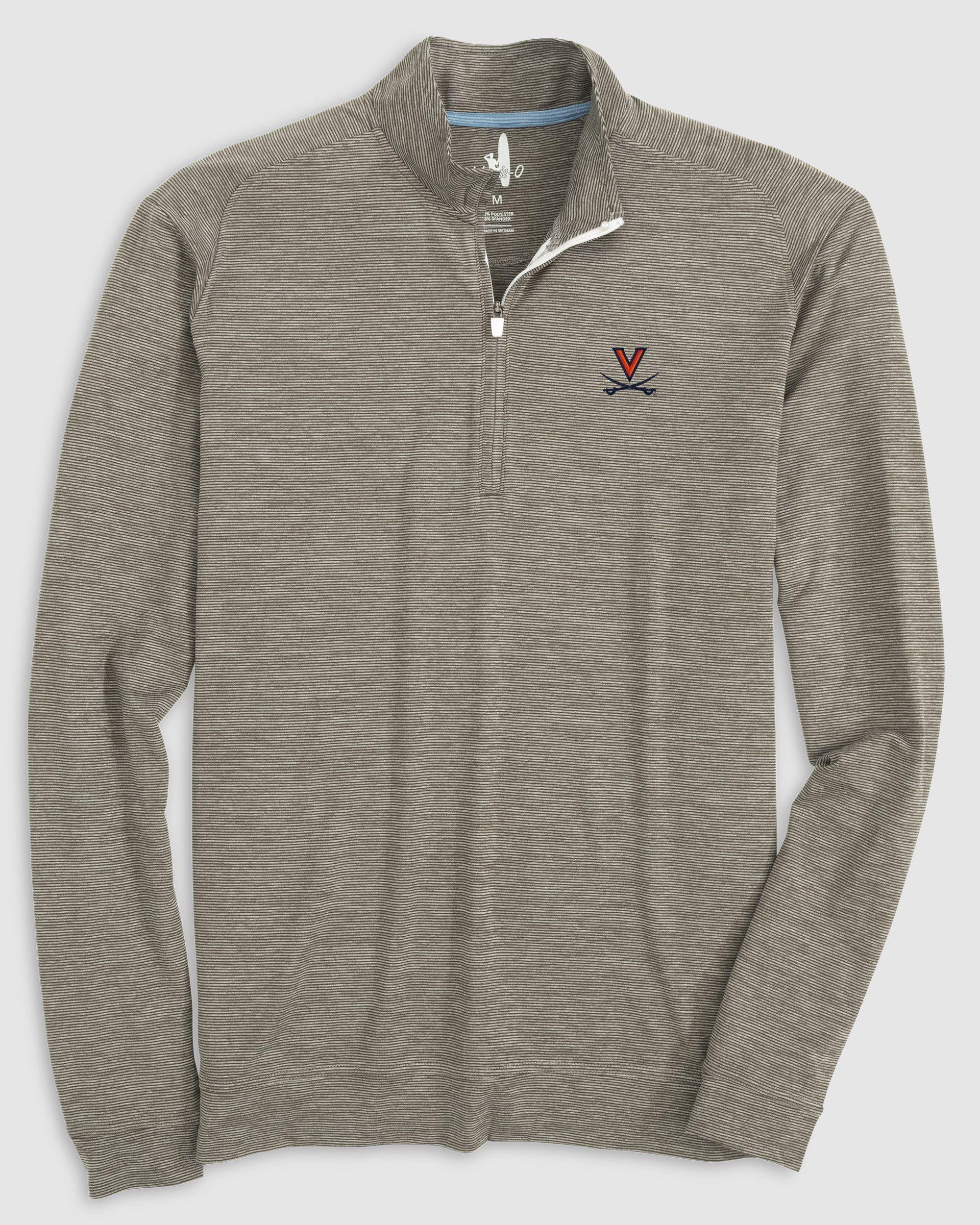 Virginia Vaughn Striped Performance 1/4 Zip Product Image