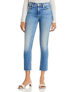 Dazzler Mid Rise Ankle Fray Jeans In Riding The Cliffside In Blue Product Image