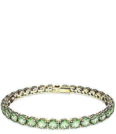 Womens Matrix Rhodium-Plated & Crystal Tennis Bracelet Product Image