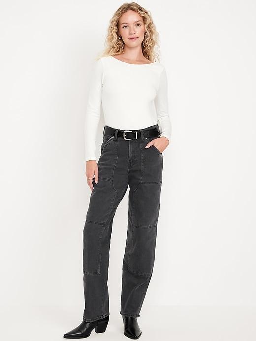 High-Waisted OG Loose Utility Jeans Product Image