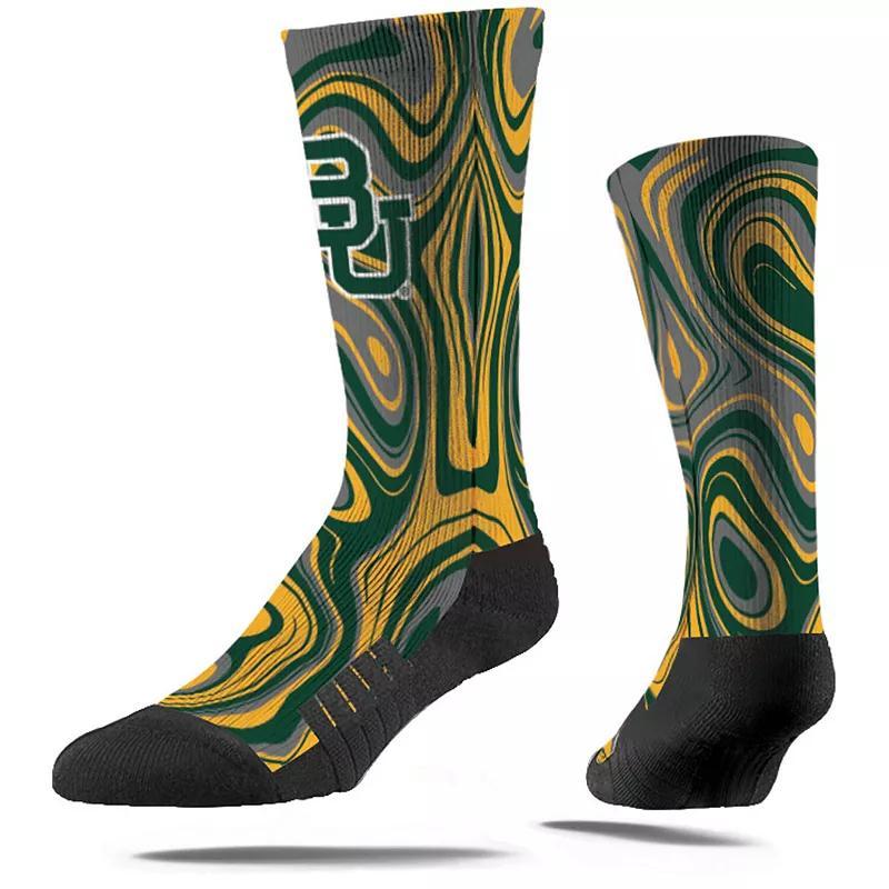 Mens Strideline Baylor Bears Oil Slick Crew Socks Product Image