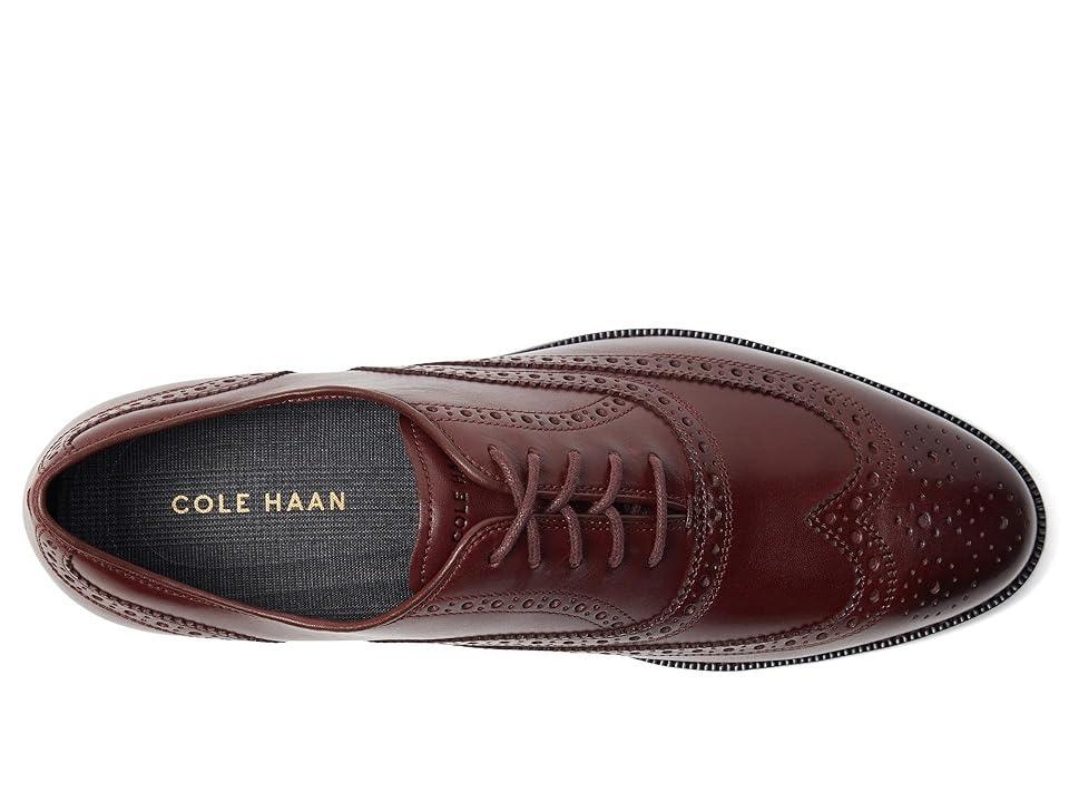 Cole Haan Broadway Wing Tip Oxford (Bloodstone/Black) Men's Lace Up Wing Tip Shoes Product Image