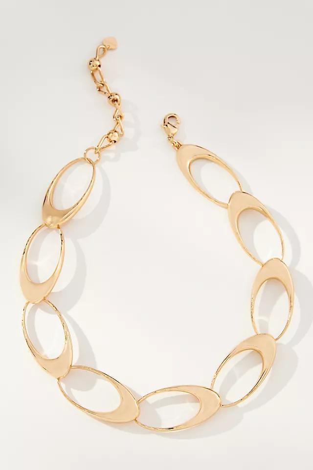 Linked Ovals Collar Necklace Product Image