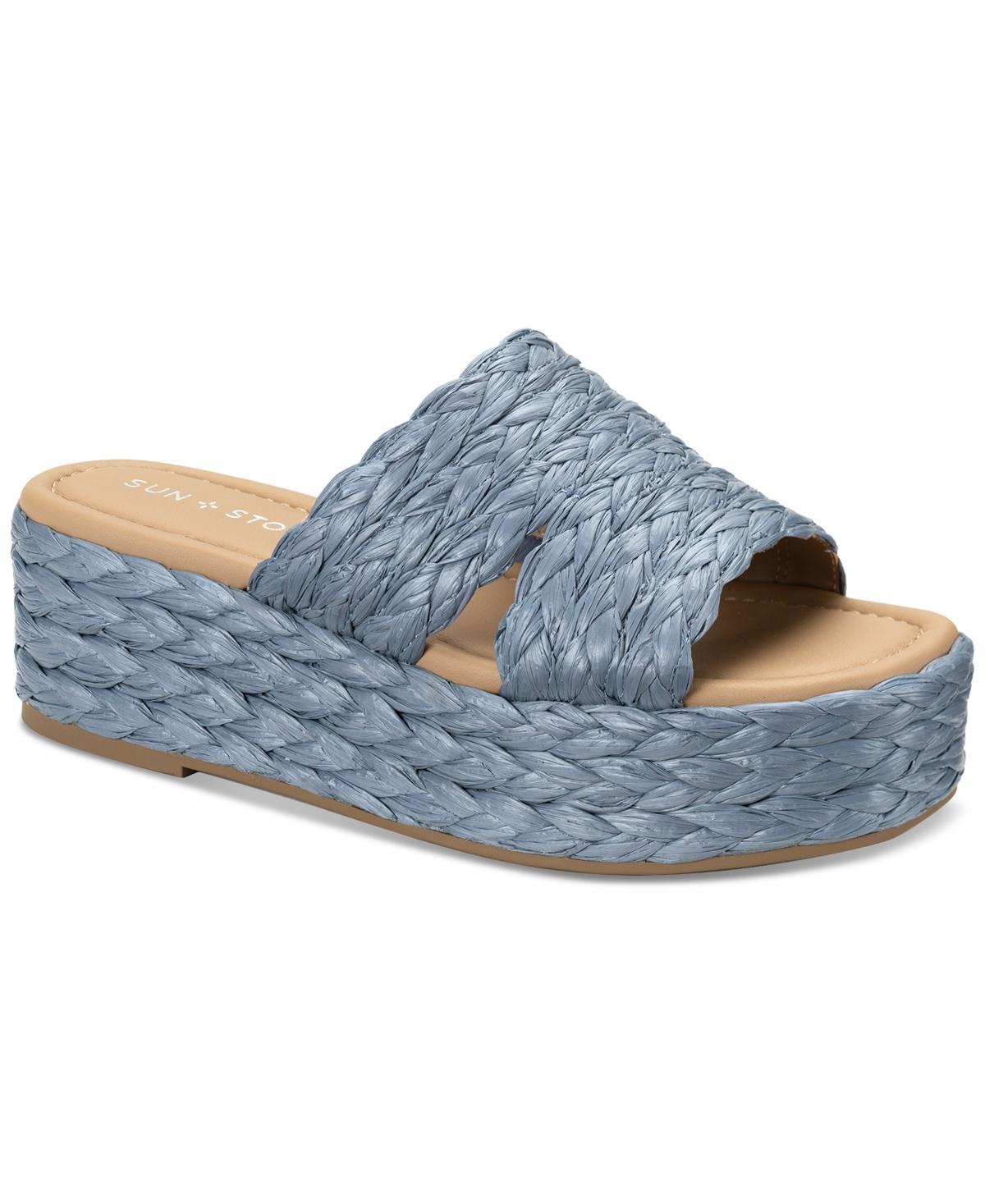 Sun + Stone Womens Olinkaa Woven Slide Espadrille Wedge Sandals, Created for Macys Product Image