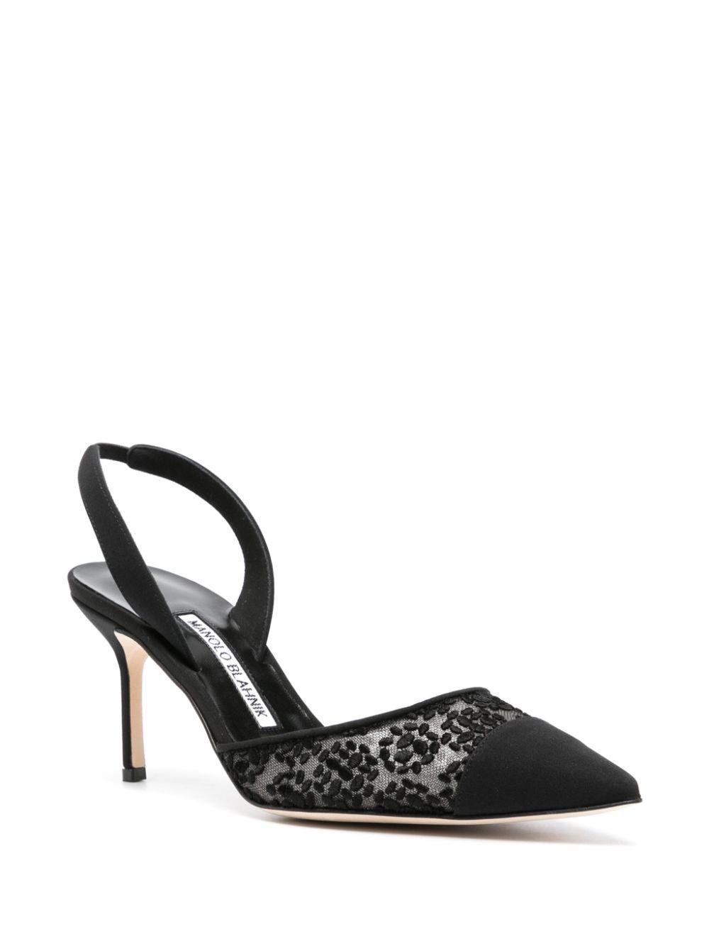 MANOLO BLAHNIK 80mm Tora Pumps In Black Product Image