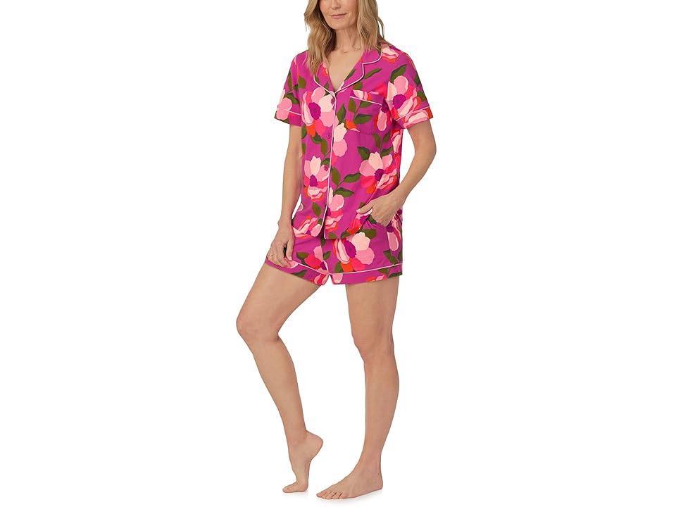 Bedhead PJs Trina Turk x Bedhead Boxer Short PJ Set (Sacha Floral) Women's Pajama Sets Product Image