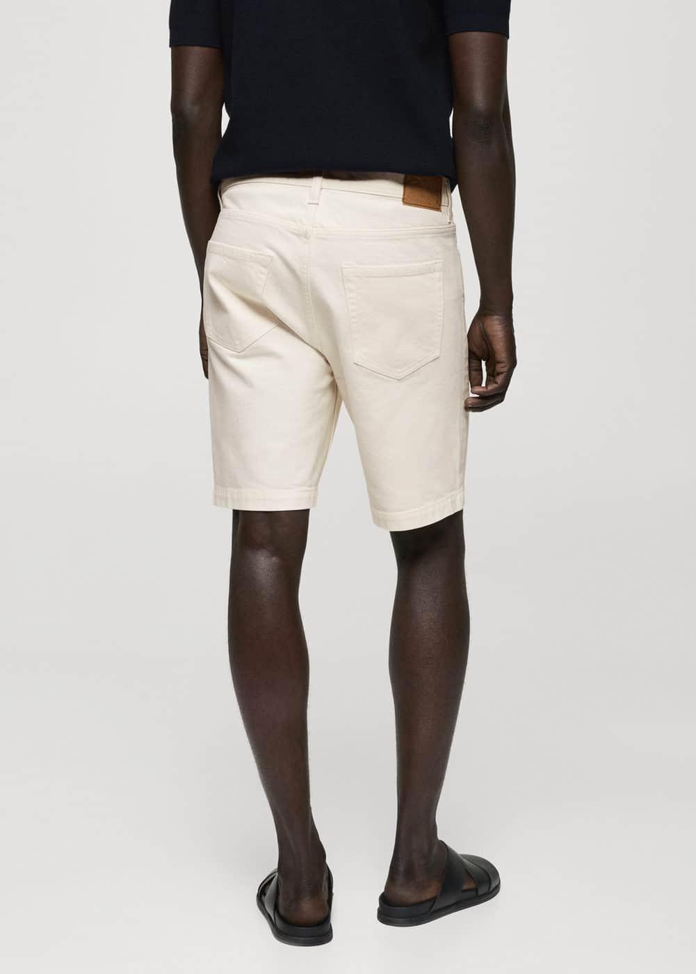 MANGO MAN - Regular-fit denim bermuda shorts off whiteMen Product Image