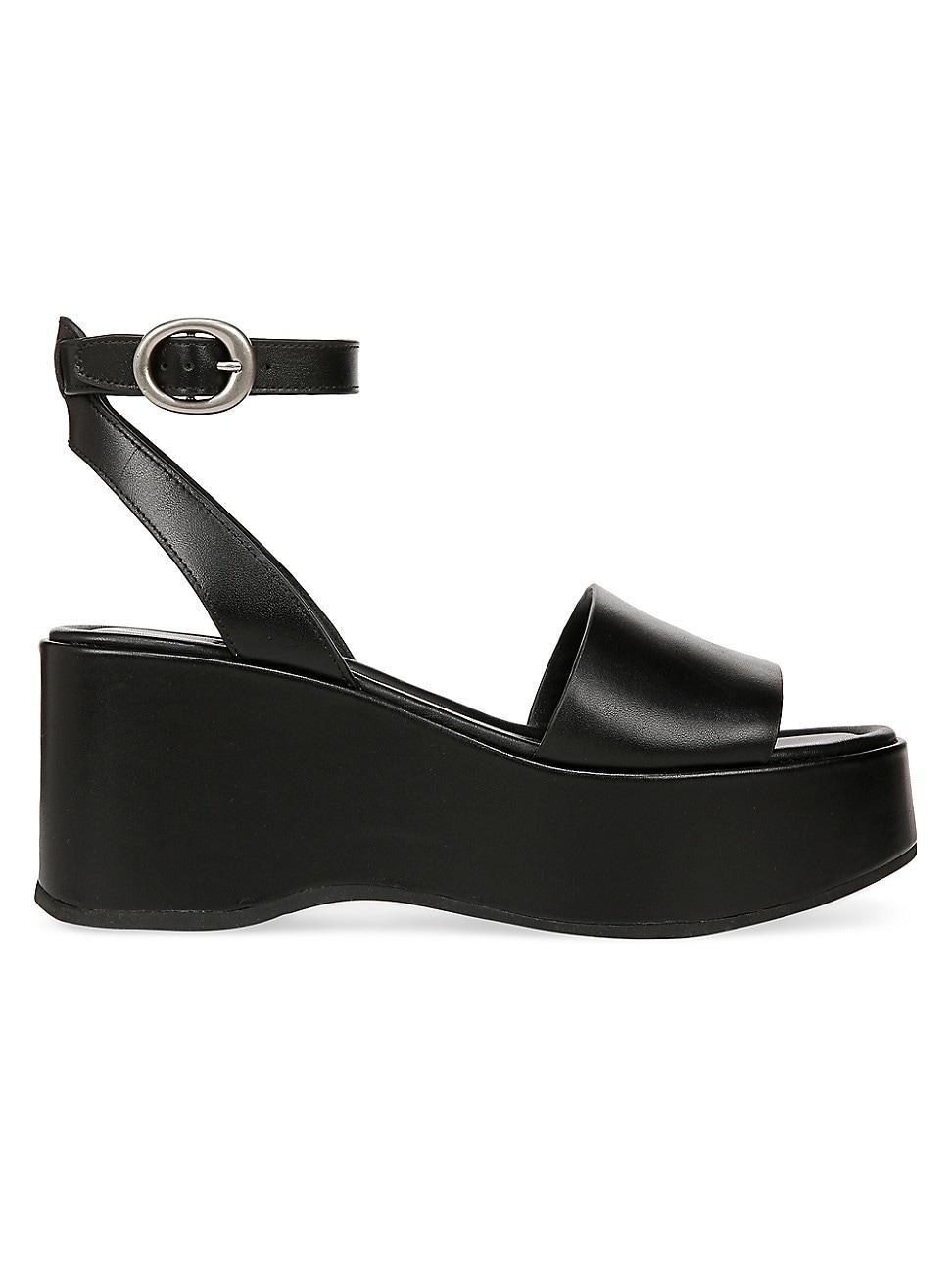 Women's Phillipa Leather Platform Ankle Strap Sandals In Doe Product Image