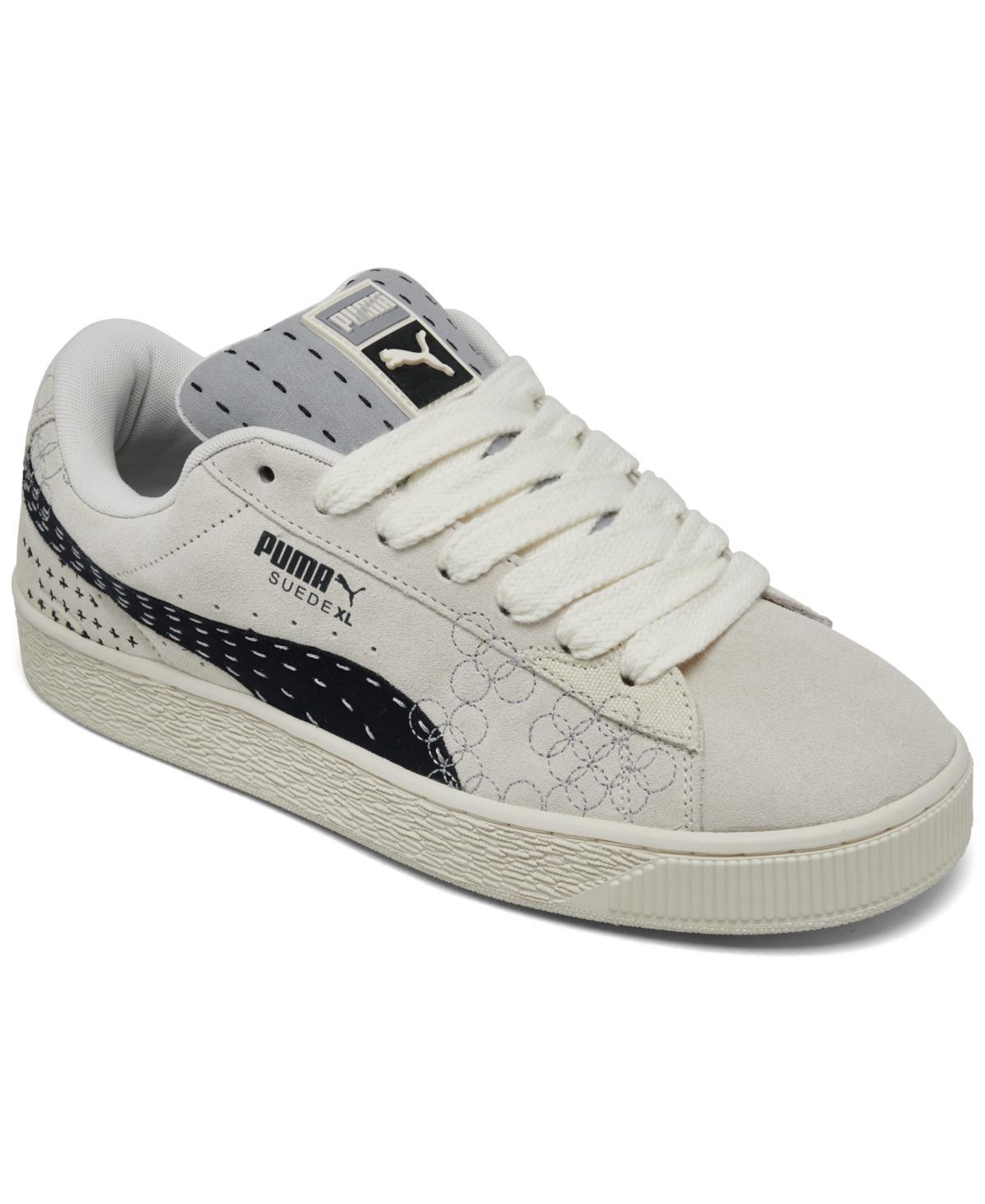 PUMA Suede XL Skate Sneaker - Warm White / Vapor Gray Product Image