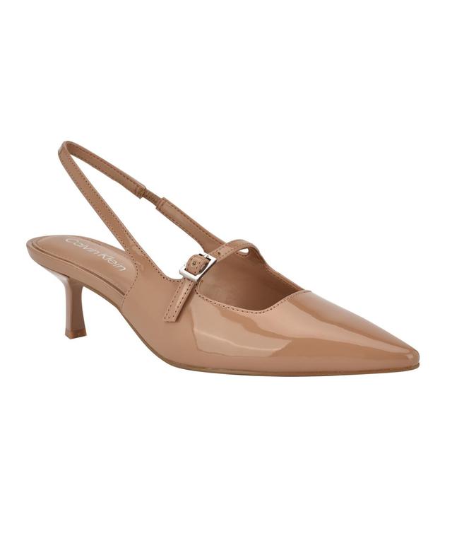 Calvin Klein Womens Kallien Pointy Toe Slingback Dress Pumps Product Image