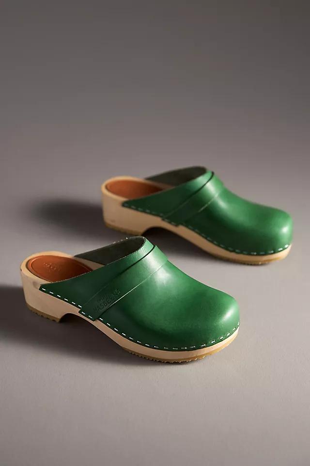 Swedish Hasbeens Leather Clogs Product Image