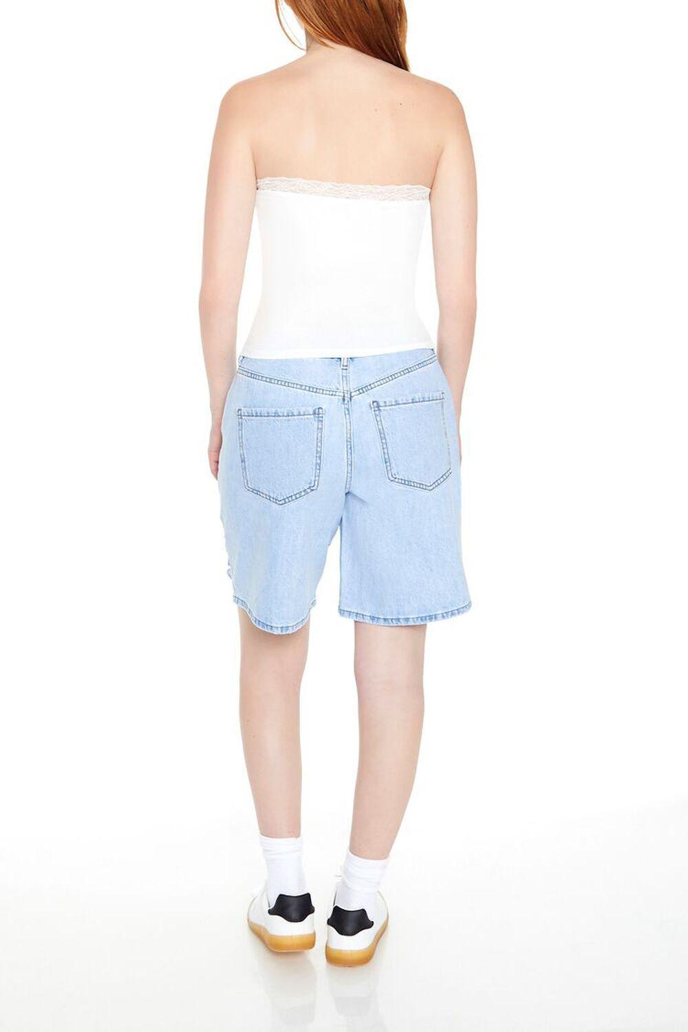 Distressed Denim Bermuda Shorts | Forever 21 Product Image