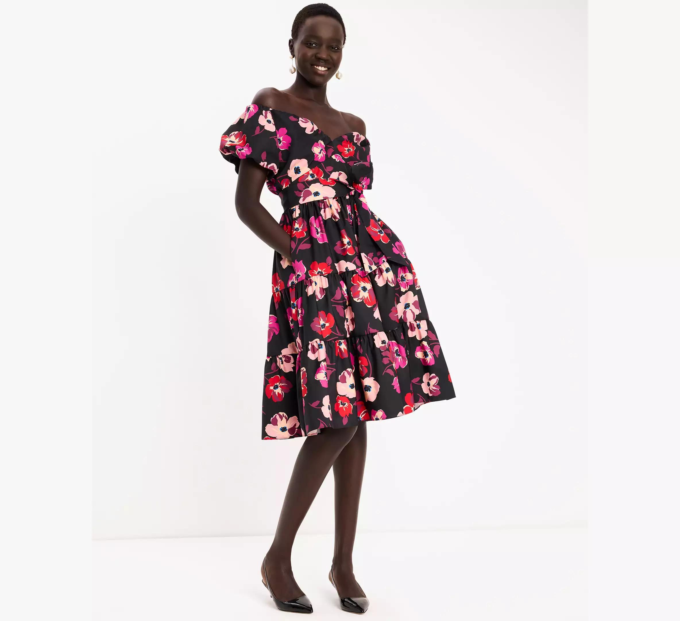 Fall Poppies Midi Dress Product Image