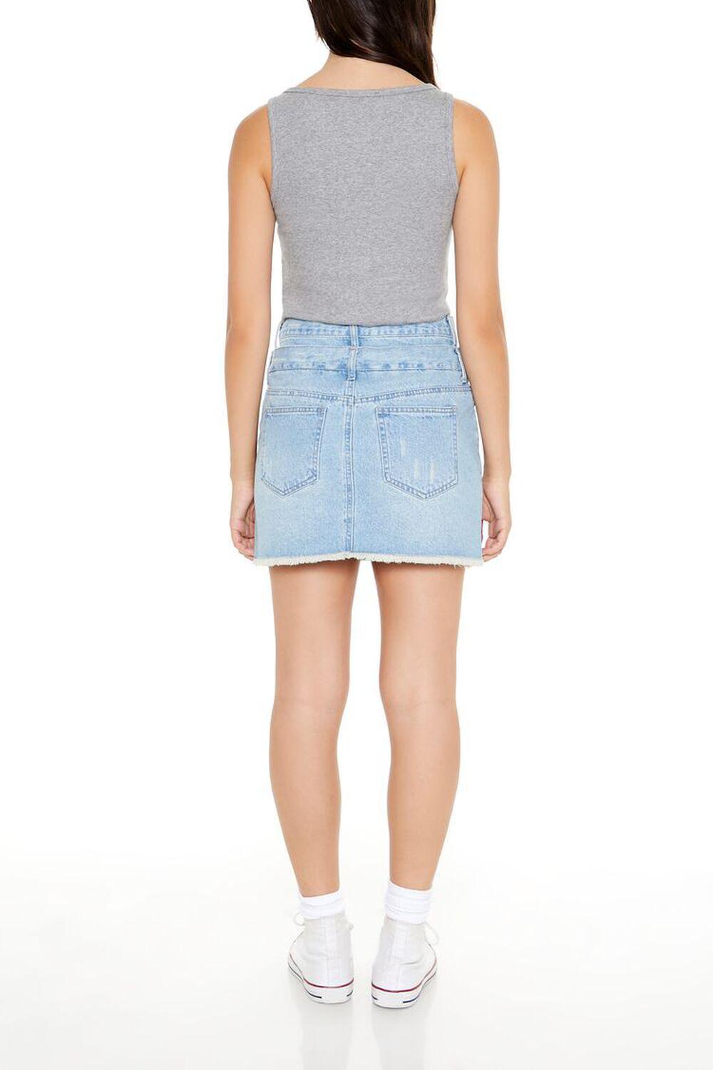 Layered Denim Mini Skirt | Forever 21 Product Image