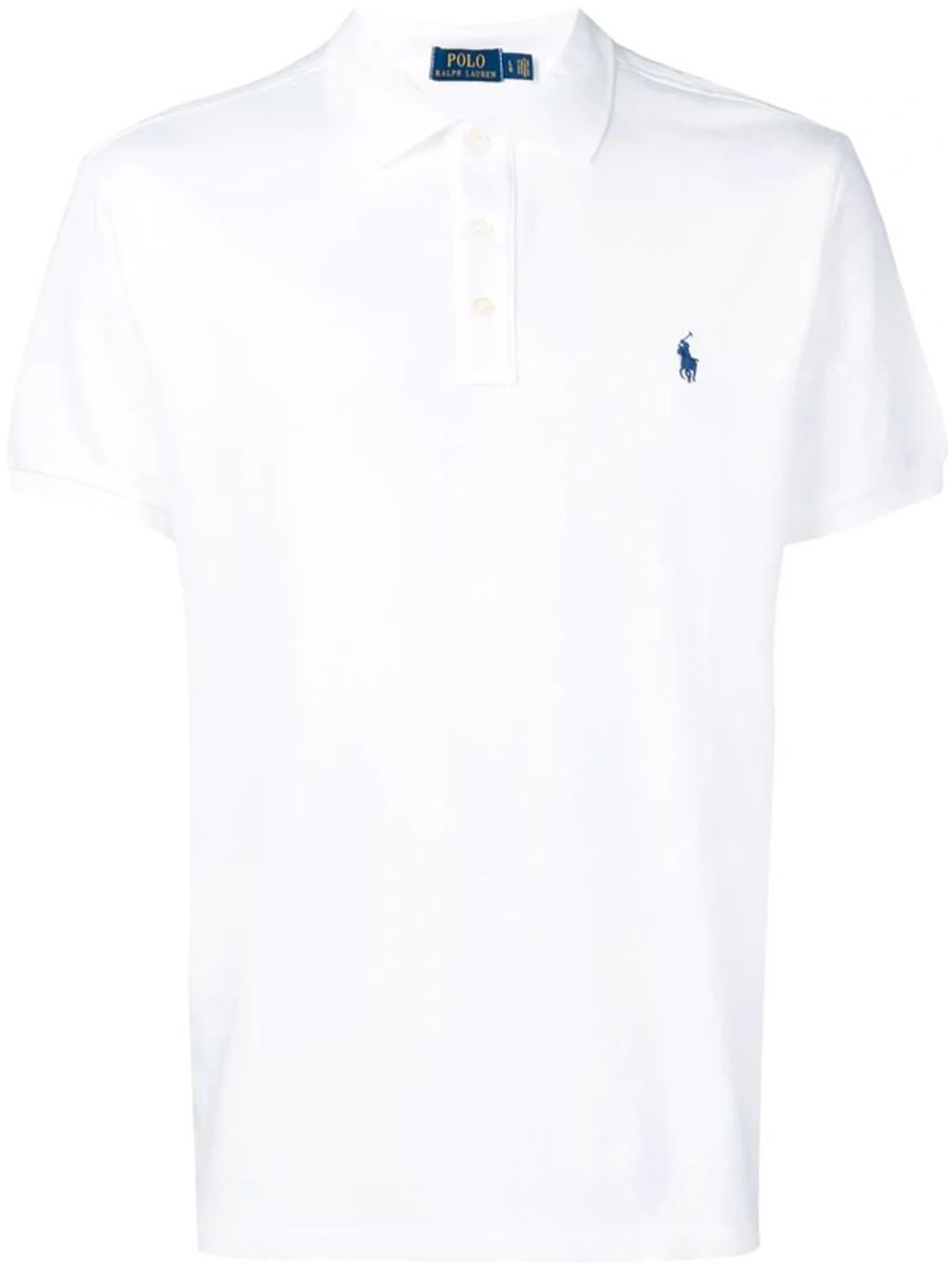 Logo Embroidered Polo Shirt In White Product Image