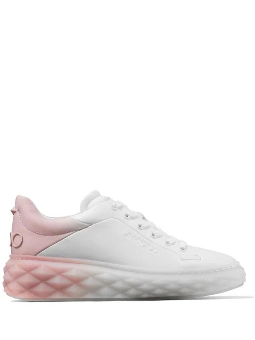 JIMMY CHOO Diamond Maxi Sneakers In White Product Image