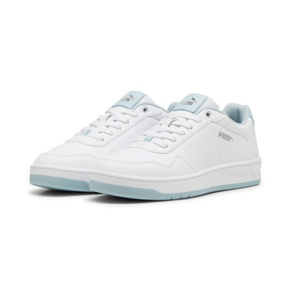 PUMA Court Classy Women's Sneakers in White/Frosted Dew/Silver Product Image