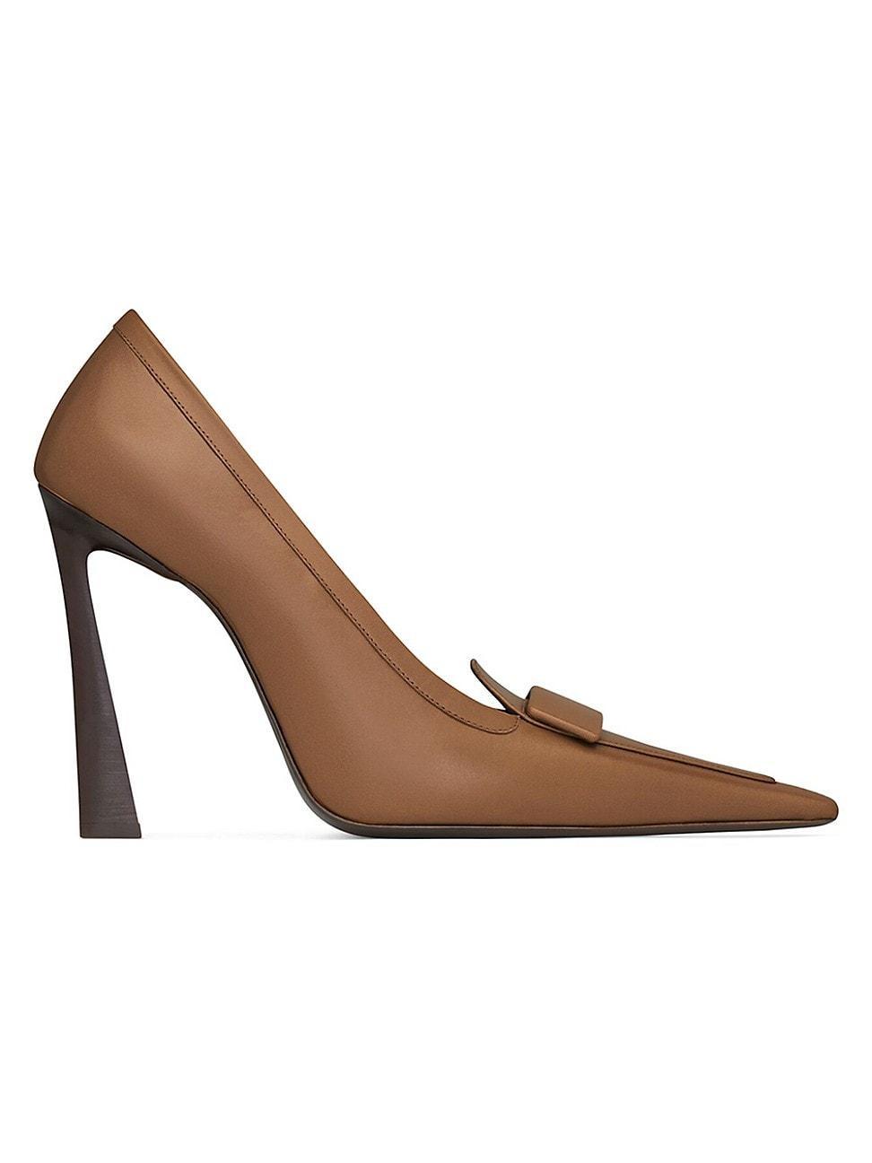 Womens Dorsay Pumps in Smooth Leather Product Image