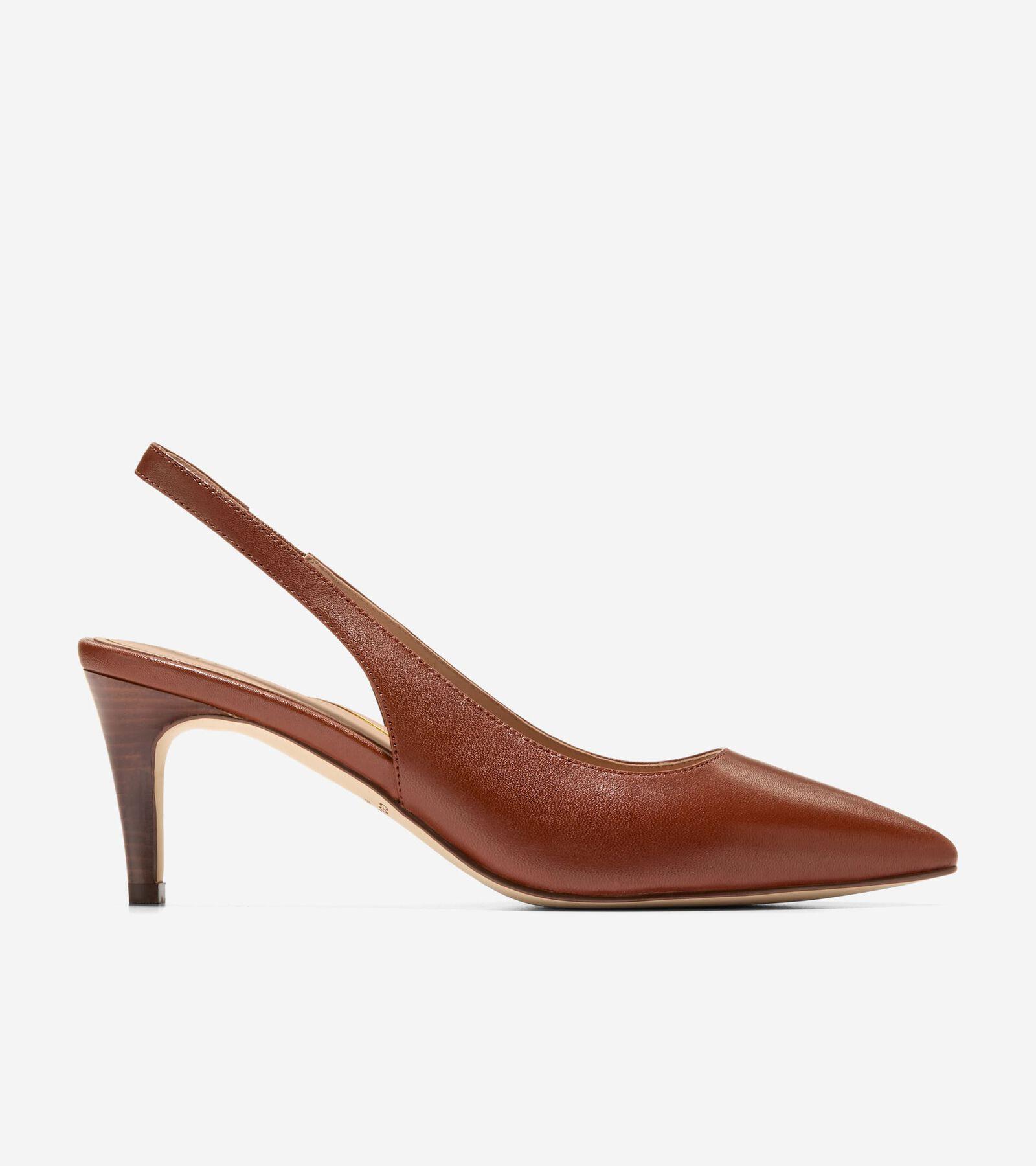 Cole Haan Womens Vandam Sling Back Pump - Brown Size 5 Product Image