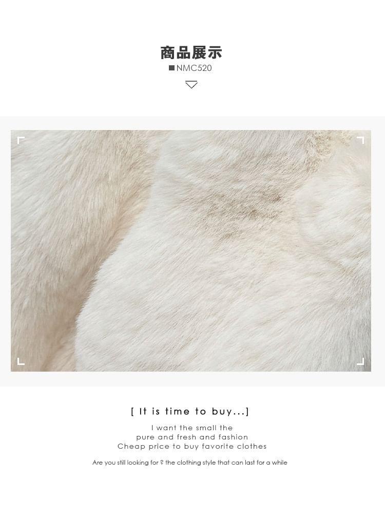 Open-Front Faux-Fur Jacket Product Image