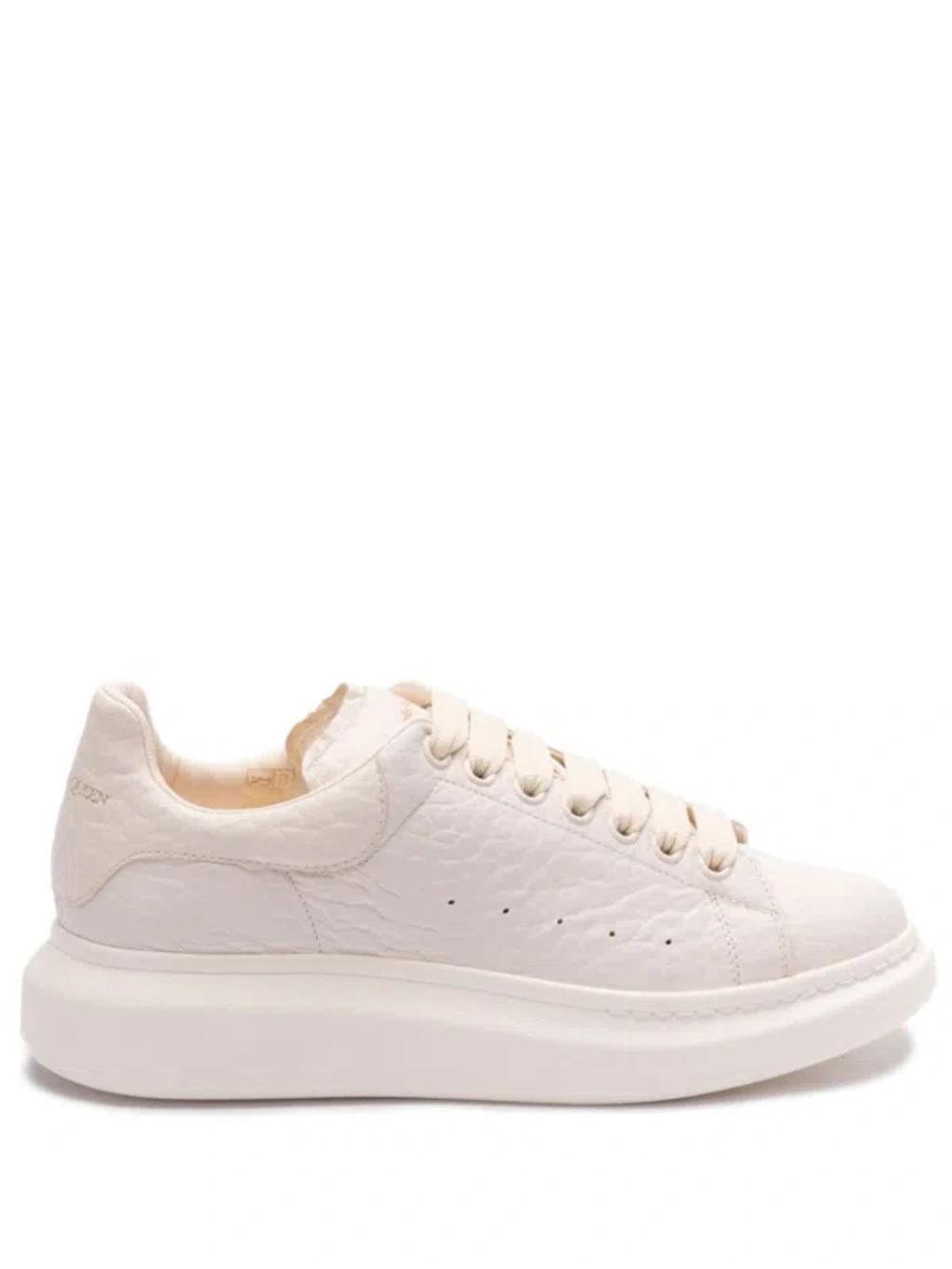 Leather Oversized Sneakers In Neutrals Product Image